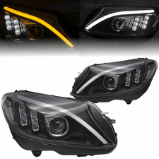 Scheinwerfer Set mit LED Tagfahrlicht für Mercedes C Klasse W205 2014-2018 Scheinwerfer Set mit LED Tagfahrlicht für Mercedes C Klasse W205 2014-2018