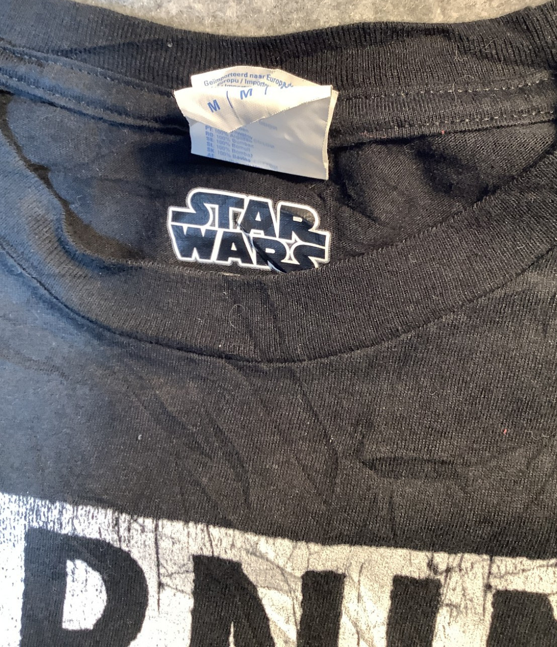 Choking Hazard Star Wars Black White T Shirt Medium 003x image 4