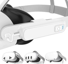 Battery Pack for Meta/Oculus Quest 3S/3/2,5000mAh VR Bright White
