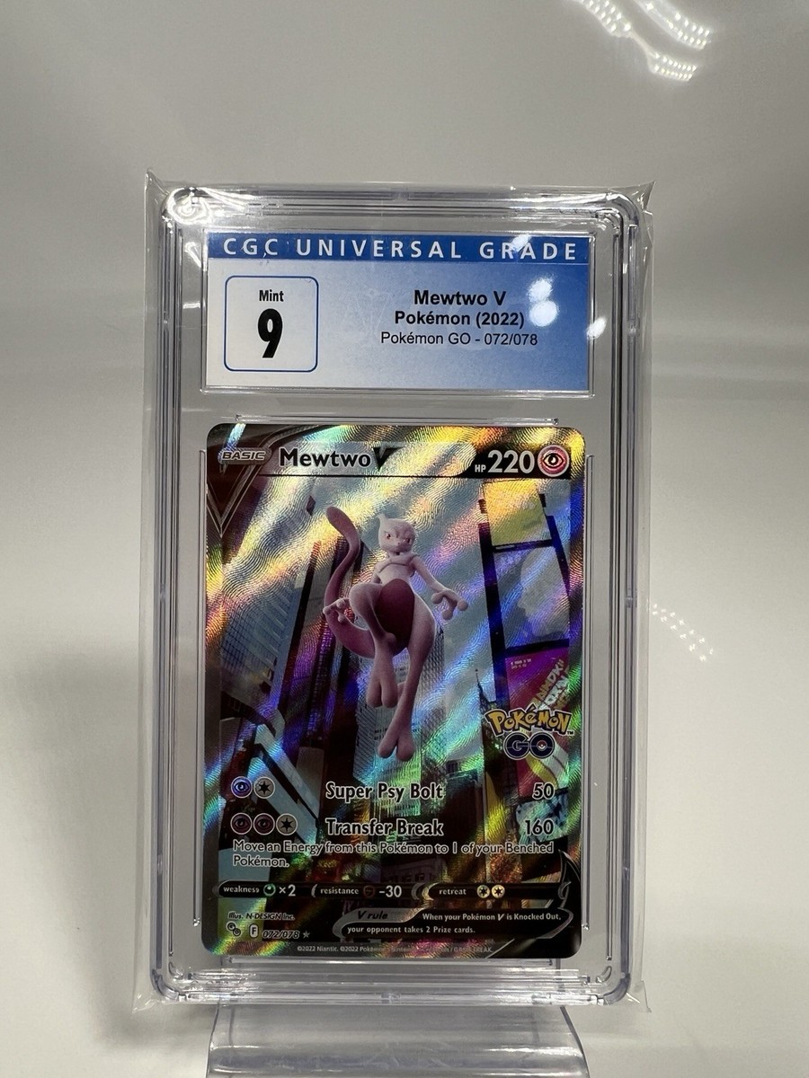 2022 Mewtwo V Pokemon GO Full Alt Art Holo Pokemon TCG CGC 9 | eBay