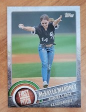 2015 TOPPS BASEBALL FIRST PITCH MCKAYLA MARONEY OLYMPIAN WHITE SOX #FP-03