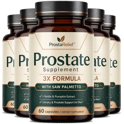 ProstaRelief Advanced Men's Prostate Support Supplement Saw Palmetto 300 Capsule