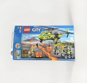 LEGO City 60123 Volcano Supply Helicopter with Figures and Instructions