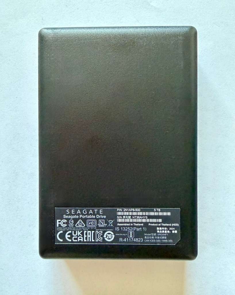 Seagate 5TB Portable External Hard Drive HDD USB 3.0 SRD0NF1