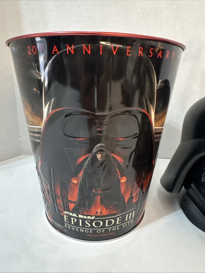 Cubo y tazas de palomitas de maíz Star Wars Episodio 3: La venganza de los Sith 20 aniversario  Foto 2 de 4