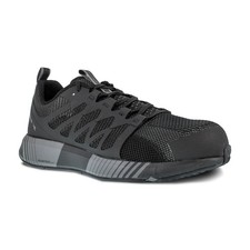 Reebok Men's Fusion Flexweave Work Athletic Work Shoe Slip Resistant Black/Grey