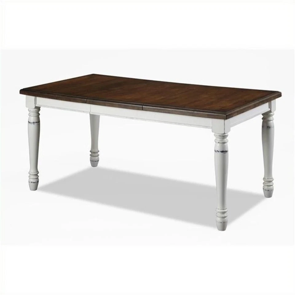 Homestyles Monarch Wood Dining Table in Off White - Image 2 of 4