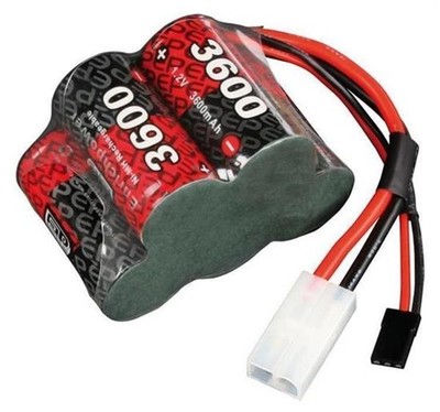 Robitronic NiMH 3600mAh, 3+2 Sub-C Zellen, 1:5 Empfänger Akku / RX360