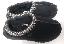 UGG Australia Tasman Black Suede Leather Slipper Lined Shoes 5955 Women  s Size 5