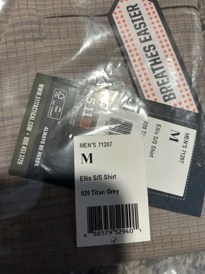 5.11 Ellis S/S Shirt Men's M Titan Grey Short Sleeve Casual Shirt