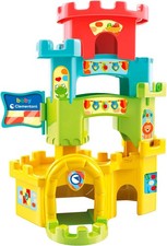 Clementoni- Baby Roll and Drop Fun Castle: Multi Colour Activity Toy for