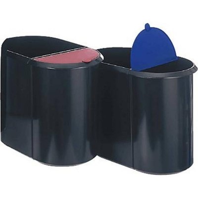 Helit H6103993 helit duo system - trash can - 29 L - waste separation basket per