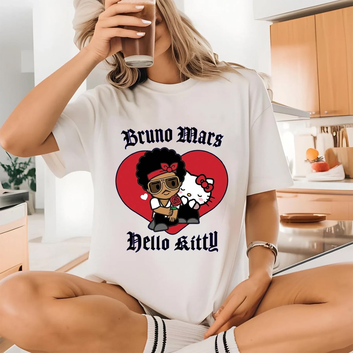 Bruno Mars x Hello Kitty The Romantic Tour 2026 TShirt | eBay