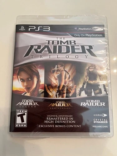 Tomb Raider: Trilogy Lara Croft (Sony PlayStation 3, 2011) PS3 *Damage to case*