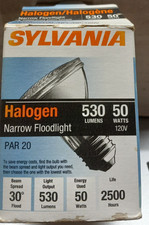 SYLVANIA 50PAR20 CAP NFL 120V 14500 Halogen Capsylite PAR 20 Narrow Floodlight