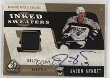 2006 SP Game Used Edition Inked Sweaters 8/25 Jason Arnott #IS-JA Patch Auto 2y7