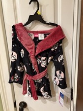 NWT Girls Size 3T Disney Minnie Bathrobe SKU TR41 Belt Inc No Hood