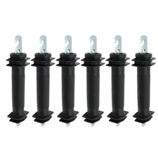 6 Pcs Electric Fence Plastic Heavy Duty Gate Handle Insulators with Spring Bl...