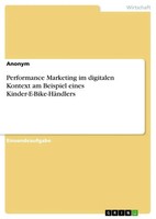 Performance Marketing Im Digitalen Kontext Am Beispiel Eines...