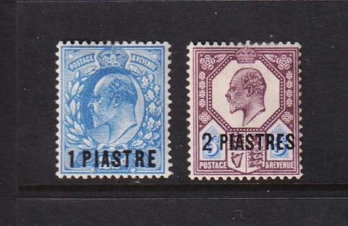 Great Britain - Offices Turkish Empire #13-14 mint, cat. $ 50.00