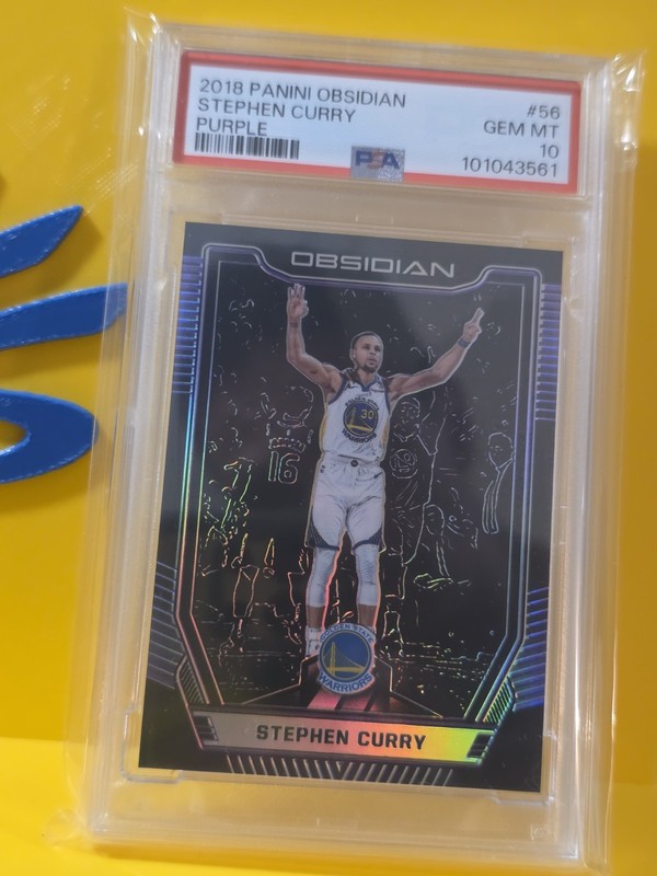 2018 Stephen Curry Obsidian Purple #6/49 PSA 10 SUPER RARE!! HTF!!