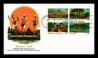 DR JIM STAMPS US COVER YOUTH ORGANIZATIONS FIRST DAY ISSUE SETENANT FLEETWOOD