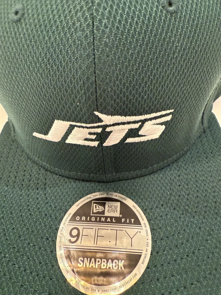New Era New York Jets 9FIFTY Gorra Ajustable Snapback Negra NFL Fútbol Foto 3 de 4