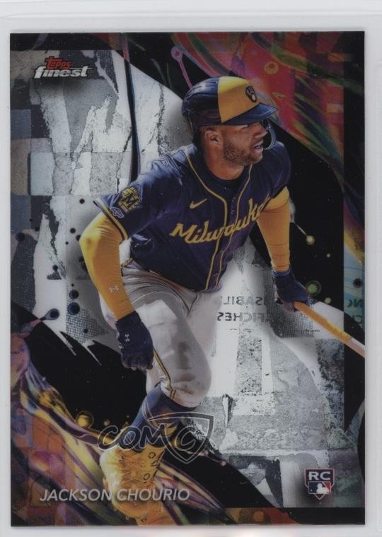 2024 Topps Finest Uncommon Jackson Chourio #159 Rookie RC