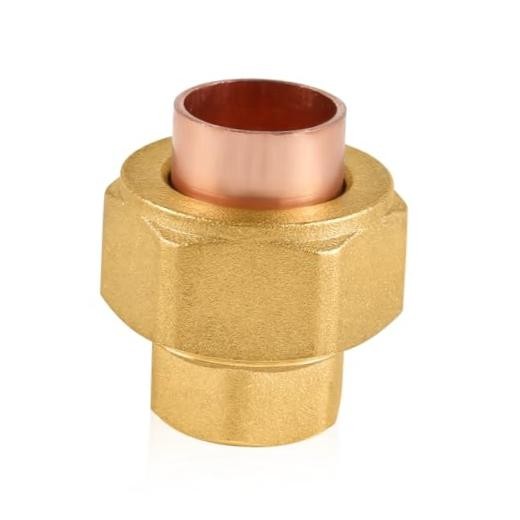 PC /2" C x/2" C Brass X Copper Union Copper Fittings 0.5 Inch 1