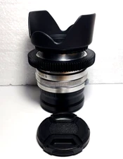 KMZ Helios 44 58mm f/2 Silver Lens M4/3 Micro Four Thirds Swirly Bokeh USSR Cine