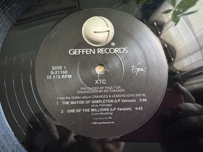 XTC Mayor Of Simpleton Vinyl Maxi Single Vintage Record 0-21160 | eBay