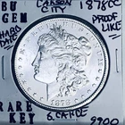 1878 CC BU GEM MORGAN SILVER DOLLAR UNC MS+++ U.S. MINT RARE KEY COIN 9900