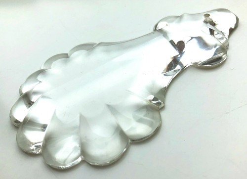 2 Anhänger aus Glas für einen Kronleuchter, antik. Prismen. 10,2 x 5,8 cm. - Bild 3 von 3