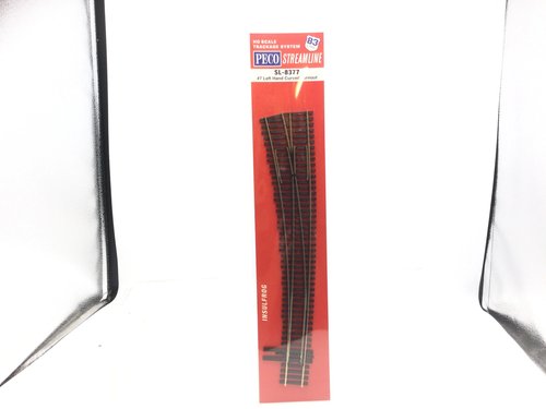 Peco SL8377 HO Gauge Code 83 No 7 L/H Insulfrog Curved Turnout - Picture 2 of 2