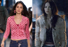 Giacca da pista e puffer rosa corpo Megan Fox Jennifers fatta a mano