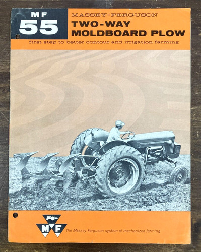 Massey-Ferguson MF 55 Two-Way Moldboard Plow 1960 Dealer Sales Brochure Tractor