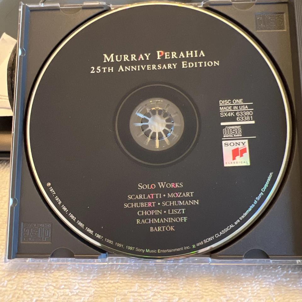MURRAY PERAHIA • 25TH ANNIVERSARY EDITION 4 CD Set 1997 Sony classical promo - Image 3 of 4