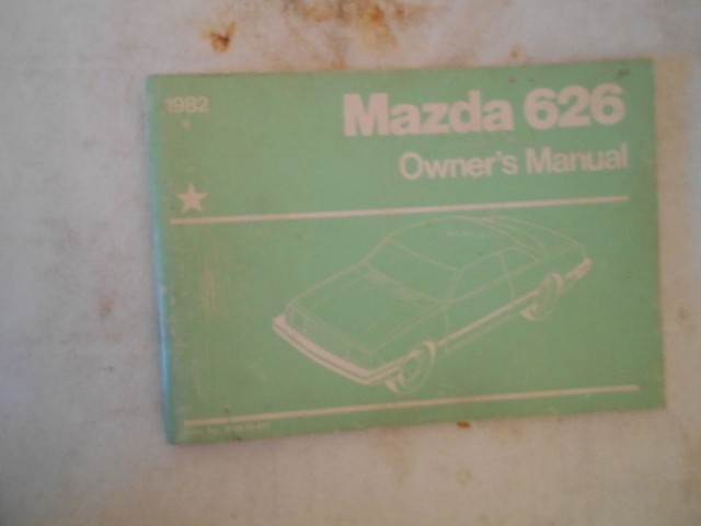 1982 MAZDA 626 NICE FACTORY ORIGINAL COMPLETE OWNERS MANUAL