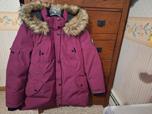 Manteau Femme Seth Aaron Pied-de-poule Bordeaux Et Noir - Taille 2 - Occasion
