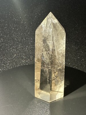 Natural Brown Crystal  Stone Healing Wands Reiki Obelisk Point Tower Decoration