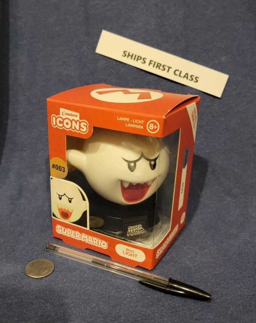 FIRST CLASS! Custom Boo Amiibo Ghost Super Mario Bros Light