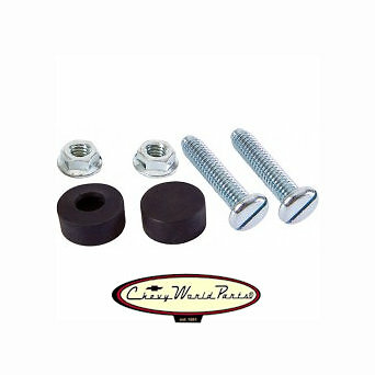 64 - 81 GM CHEVY FRONT HOOD ADJUSTMENT BOLT KIT RUBBER STOPS - Picture 2 of 2