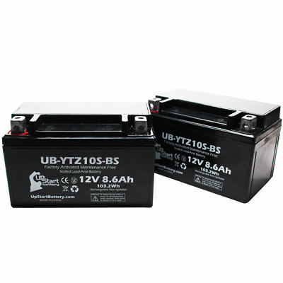 2X 12V 8.6Ah Battery for 2008 Yamaha YZF-R6 | eBay