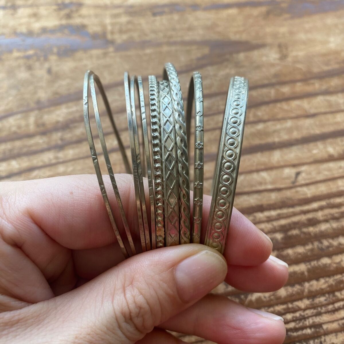 UNDERCOVER 2003SS SCAB Ethnic Bangle Bracelet Silver 10 UNDERCOVER 2003SS SCAB Ethnic Bangle Bracelet Silver 10