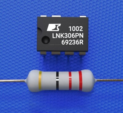 LNK306PN + Widerstand 22 Ohm, 3 Watt - Reparaturset AEG, Whirlpool, Bauknecht