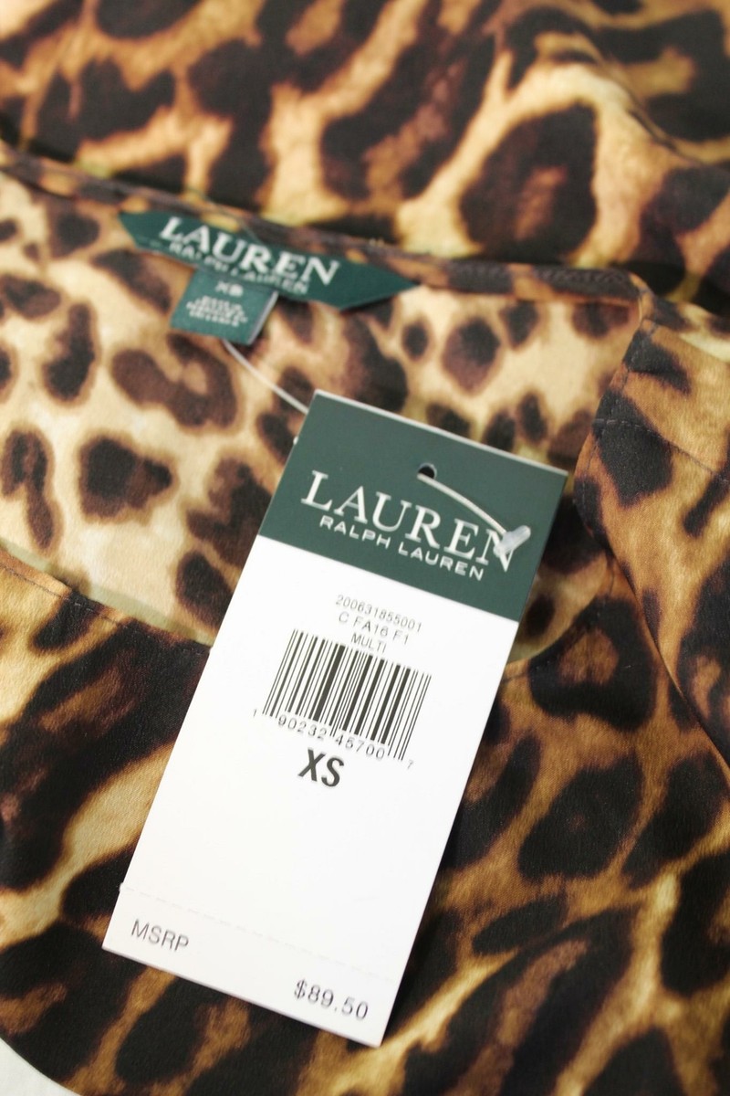 トップス Ralph Lauren leopard tops NWT $89 Lauren Ralph Lauren Leopard Animal Print Tank Top