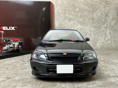 1:18 MOTORHELIX MH Honda Civic Type R EK9 diecast model car black
