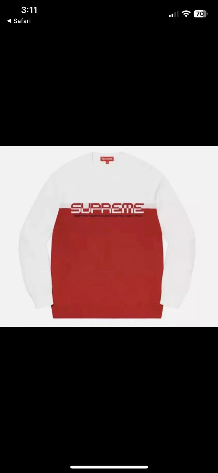 Pull rouge crème fendue suprême