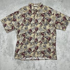 VTG Campia Moda Hawaiian Button Up Shirt Men's Medium Floral Multicolor Rayon