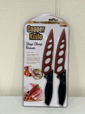 Tekno Copper Knife 2 Pack - Never Needs Sharpening!